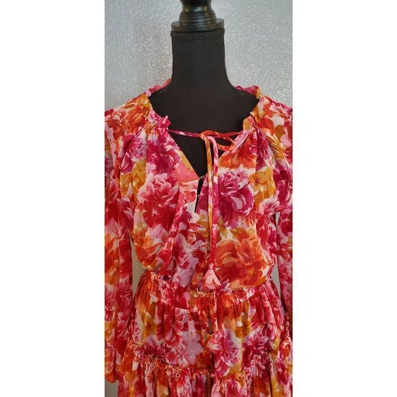 MISA Los Angeles Clementine Ruffled Floral Mini Dress - Picture 9 of 16